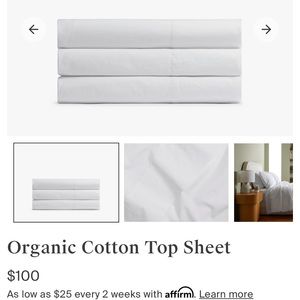 New Parachute Organic Cotton Top Sheet